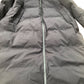 Longline Padded Coat Black Hooded Waterproof Outdoor Wear XL