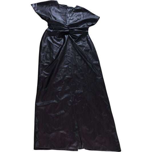 River Island Brown Faux Leather Maxi Dress UK XS Women's