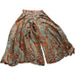 Wild Flower UK M Women's Bohemian Print Orange Wide Leg Trousers