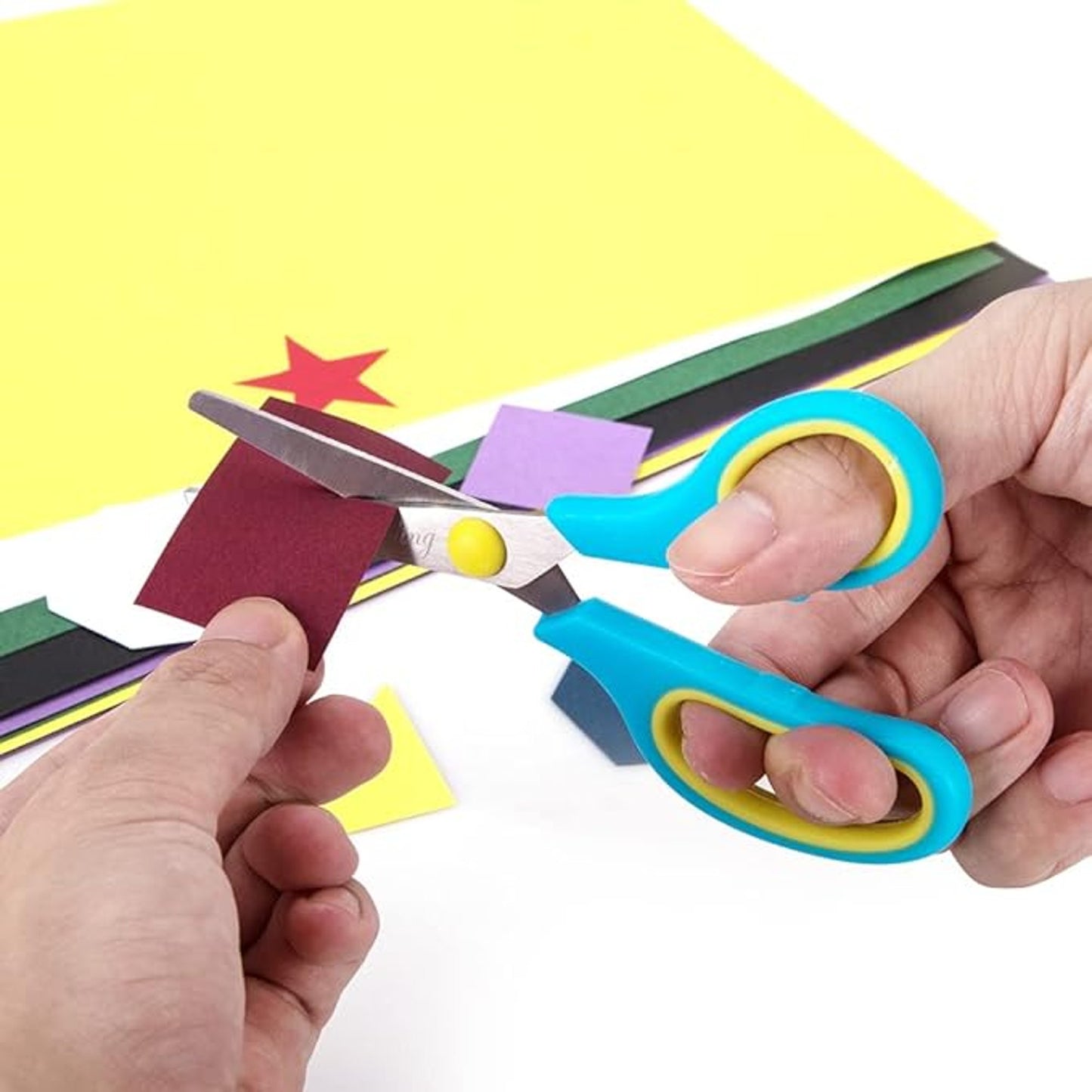 Chooling Kids Scissors Set Pack Of 36 Classroom 5 Inch Soft Touch Handle