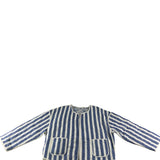 River Island Reversible Striped Floral Quilted Jacket Women's Blue Large