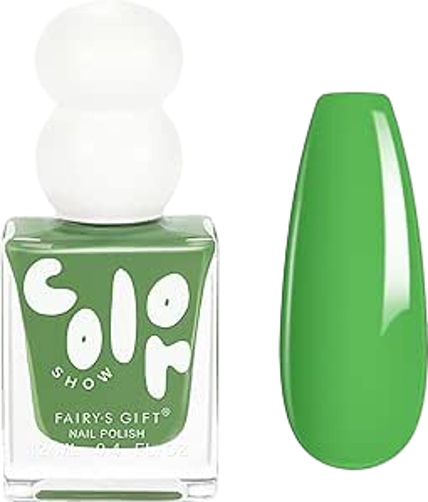 Color Show Fairy's Gift Forest Green Nail Polish Quick Drying Vibrant Glossy