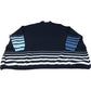 Women's Wool Blend Sweater Size 12 Navy Stripe Casual Warm Knit