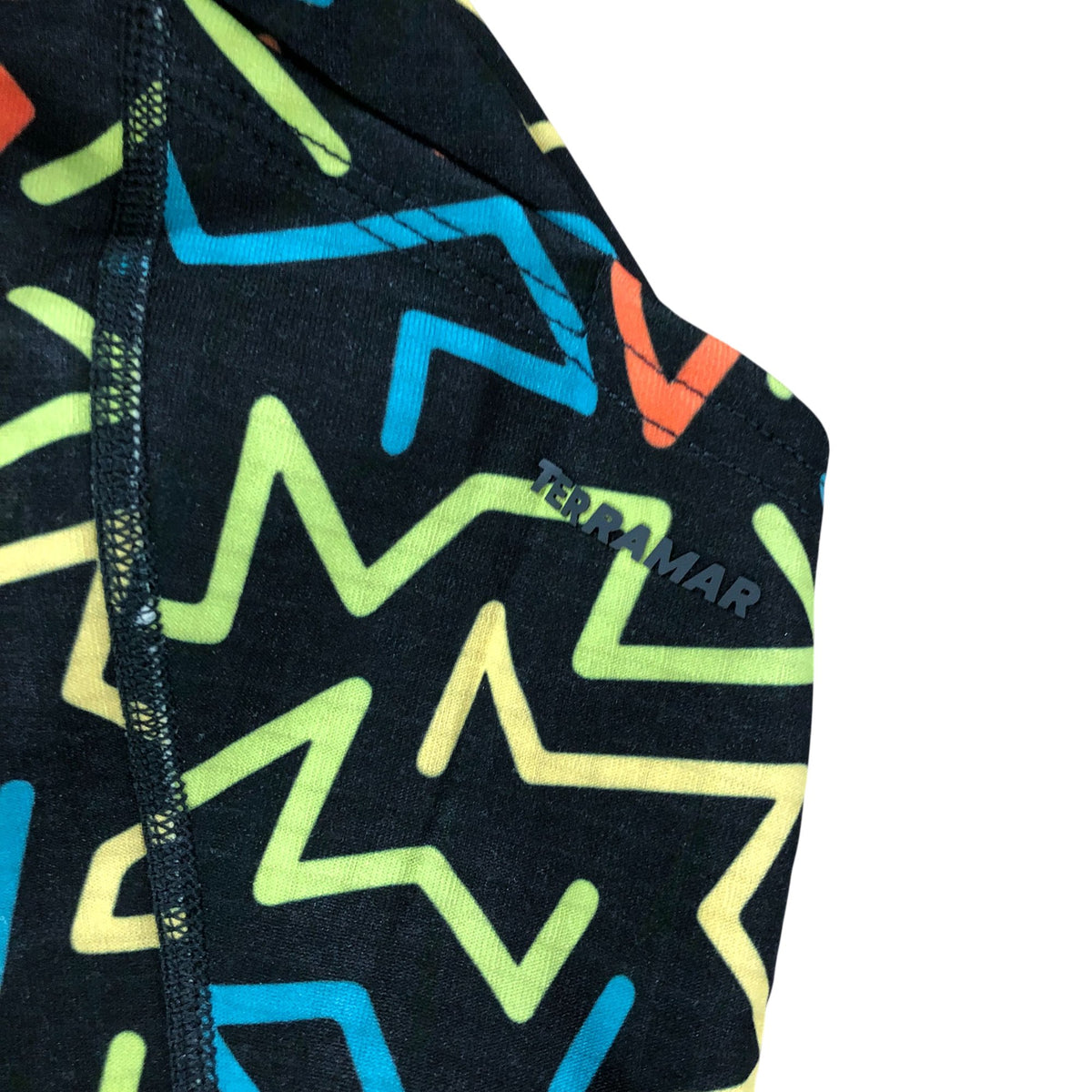 Terramar Kids Ecolator Balaclava One Size Zigzag Pattern Black Multi Color