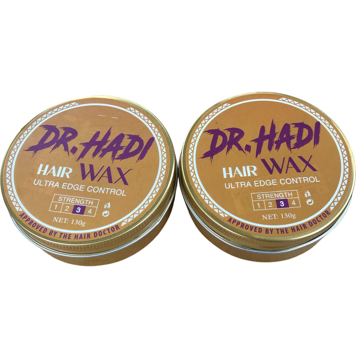 Dr Hadi Hair Wax Ultra Edge Control 130g Strong Hold Styler Pack of 2