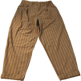 Stylish River Island Trousers Women's Brown Striped High Waist