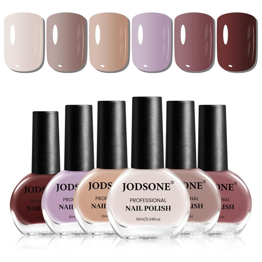 JODSONE Professional Nail Polish Set 6 Pieces 10ml Fashionable Nail Art Perfect
