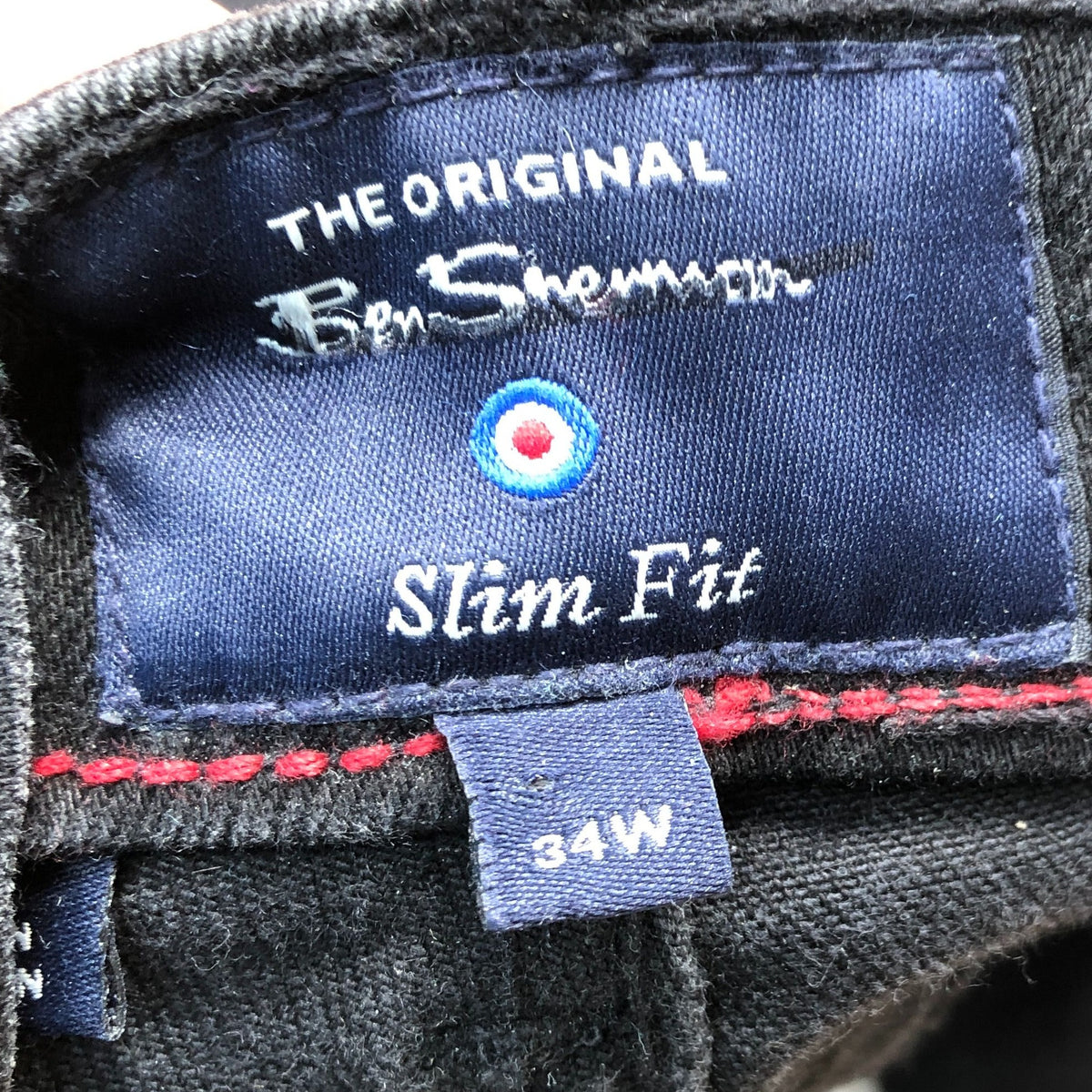 Ben Sherman Slim Fit Black Denim Jeans 34W