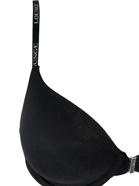LOUNGE Smooth Front Fastening T-Shirt Bra UK32B Women's Black Lingerie
