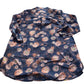 Floral Print Shirt 100% Organic Cotton Size L Women's Long Sleeve