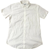 Jack & Jones Short Sleeve Shirt M Men's Casual Cotton White Light Weight