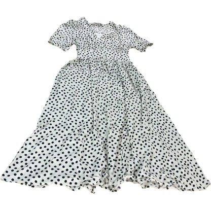 Baukjen Lina Printed Midi Dress Women's Cream Polka Dot V Neck