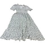 Baukjen Lina Printed Midi Dress Women's Cream Polka Dot V Neck