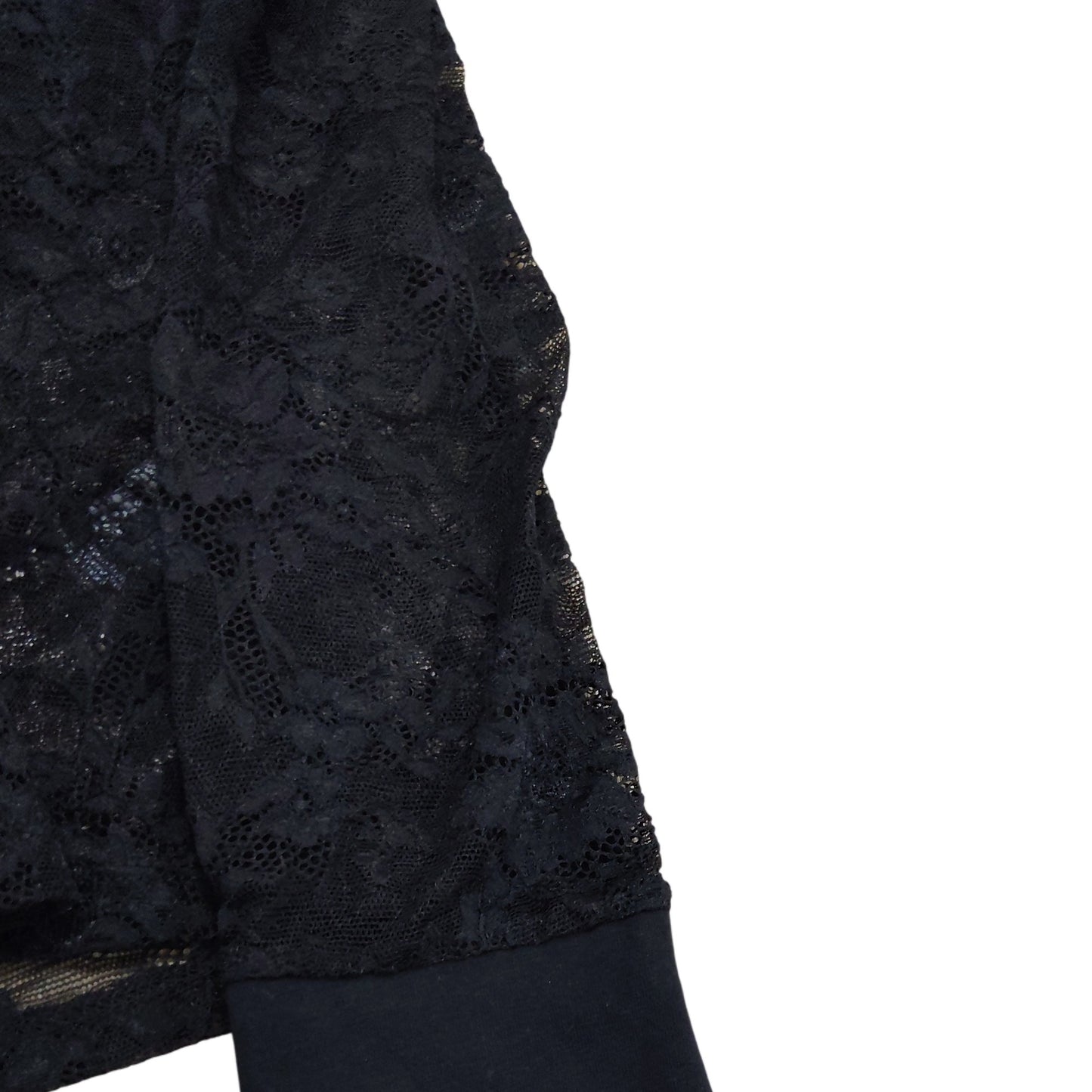 River Island Women's Black Lace Cardigan Size 6 Stylish Long Sleeve Cover-Up