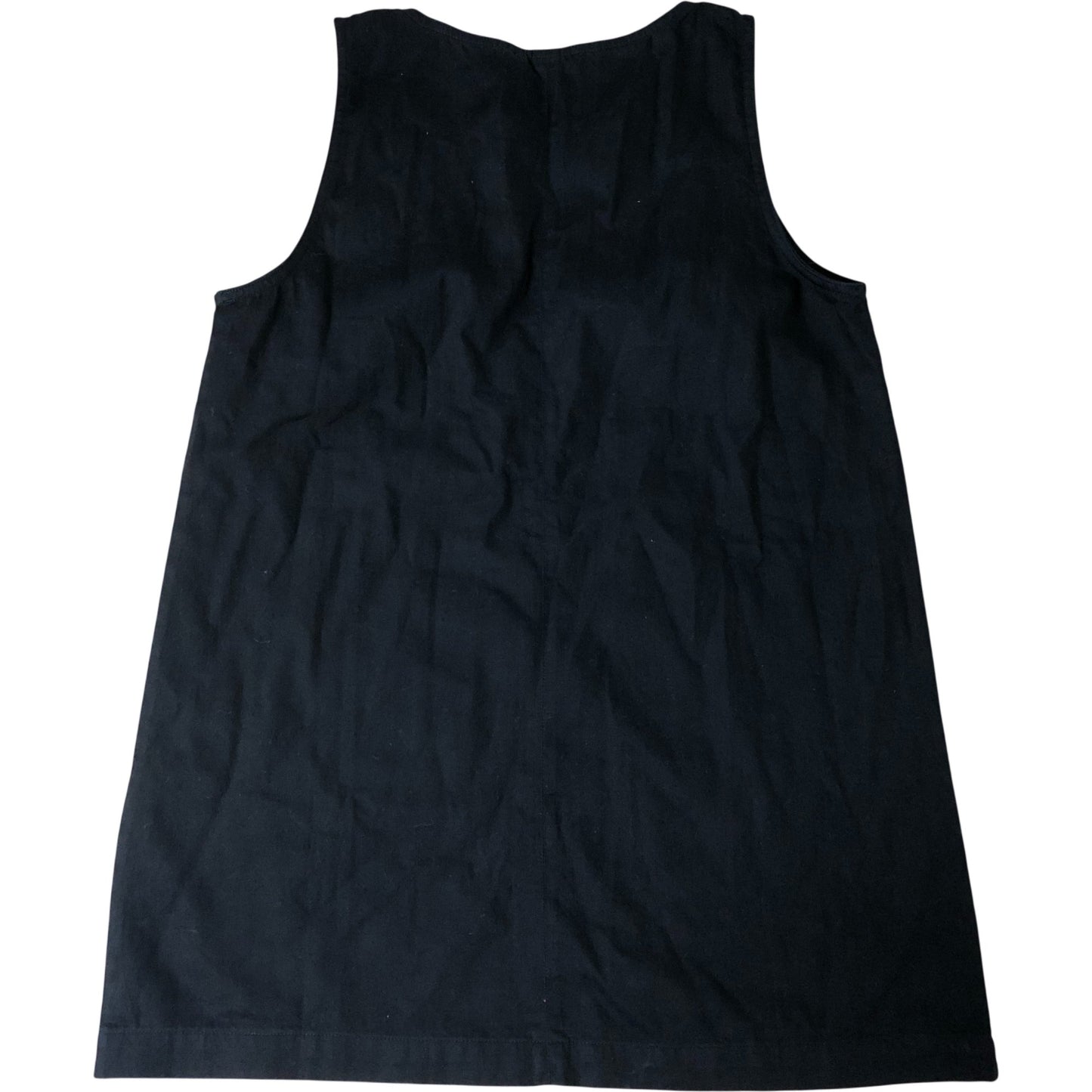 Baukjen UK14 Women's Black Organic Cotton Sleeveless Dress With Pockets