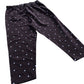 Women's Curve Chocolate Brown Polka Dot Cropped Leggings Casual Cotton Blend
