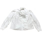 Baukjen Araya Organic Cotton Bow Neck Blouse Pure White Size 12