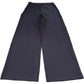 Wide Leg Trousers UK 8 Women's Brown Cotton Blend Stretchy Style