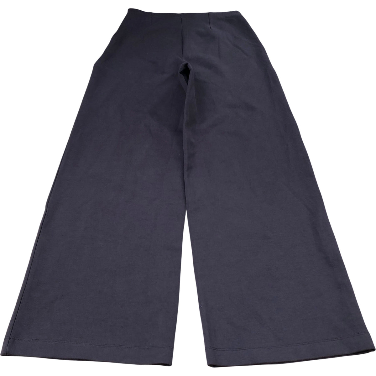 Wide Leg Trousers UK 8 Women's Brown Cotton Blend Stretchy Style