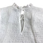 River Island Studios UK6 Women's White Smocked Top With Puff Sleeves