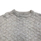 River Island Chunky Knit Sweater Wool Blend Cream Herringbone Pattern Size M