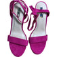 Linzi Women's Pink Suede Strappy Heels UK5 Elegant Open Toe Sandals