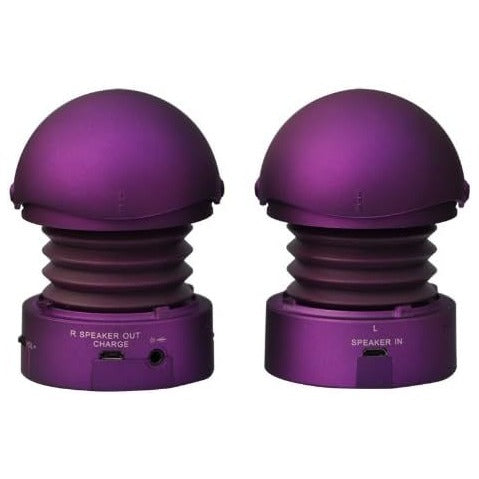 Sonpre Armour Dual Max-N Pop Up Mini Speakers Purple Extra Bass Rechargeable