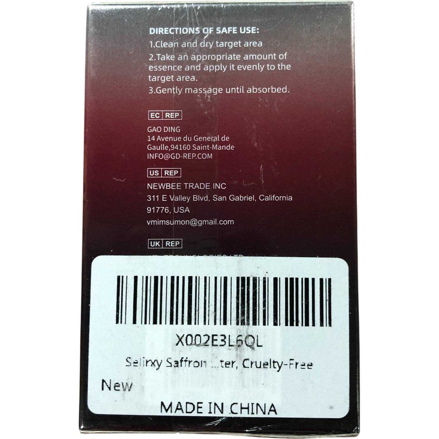 Selirxy Saffron Face Oil 30ml Hydrating Serum Skincare For All Skin Types