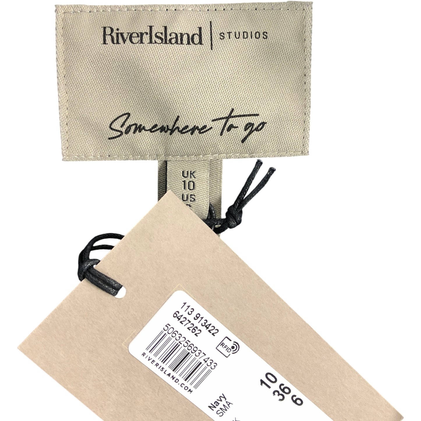 River Island Navy Blazer UK10 Women's Smart Tailored Jacket Size 10