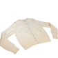 River Island  Cream Knitted Cardigan Women's Button Front Style Small