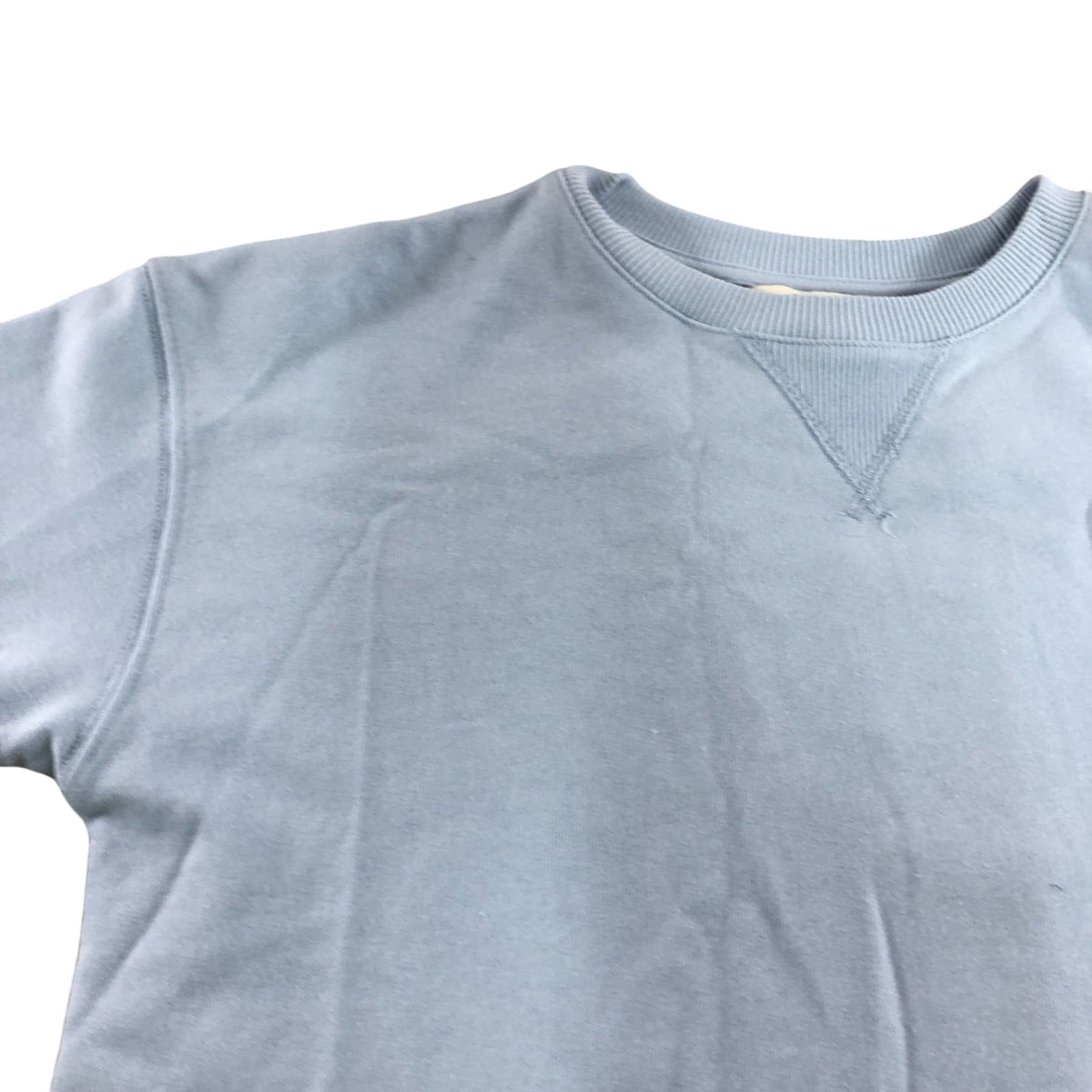 River Island Women's Short Sleeve T-shirt UK XS Light Blue Cotton Blend Top