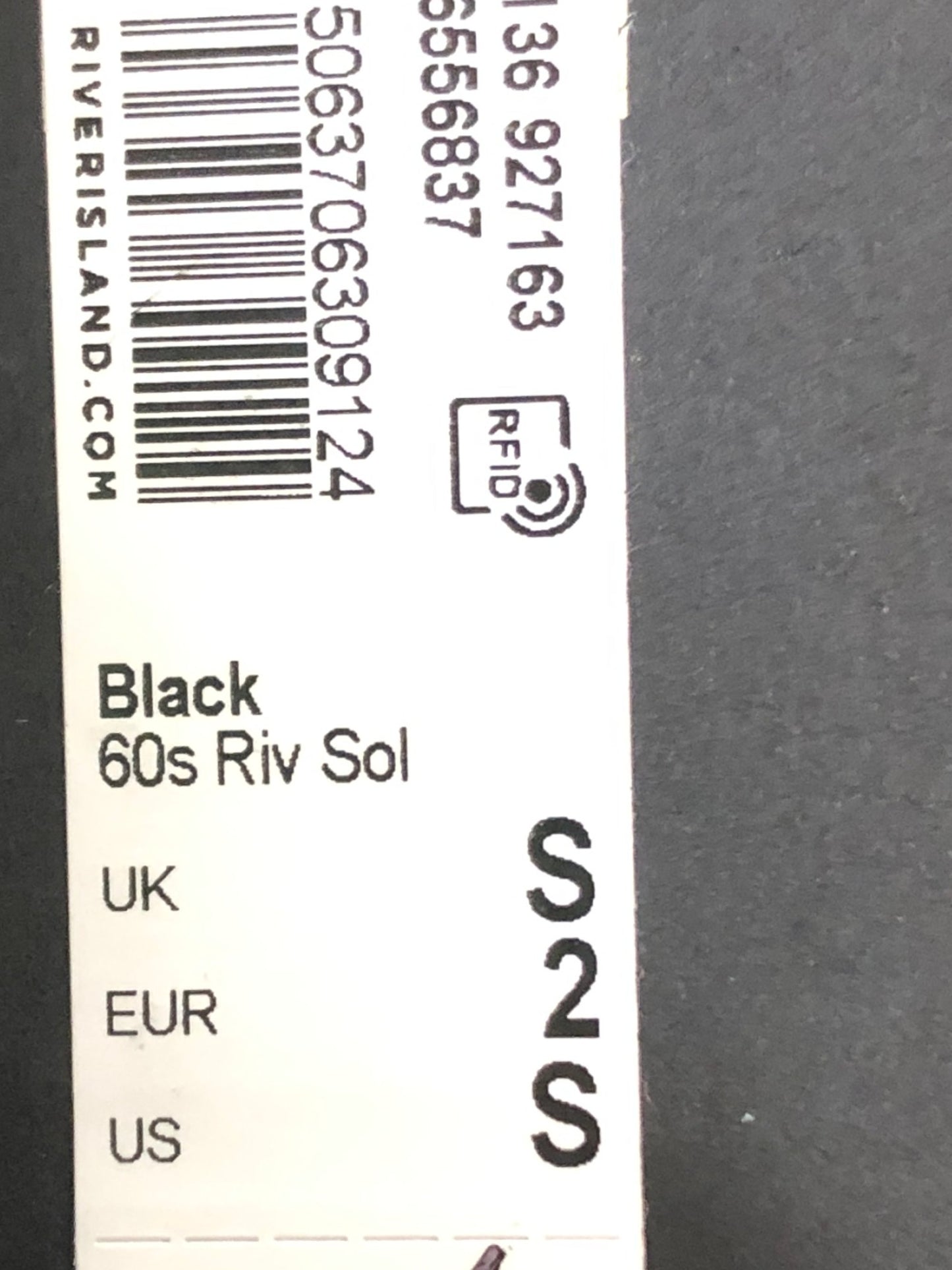 River Island Women's Black Polka Dot Ruffle Top Size S Dressy Casual Blouse