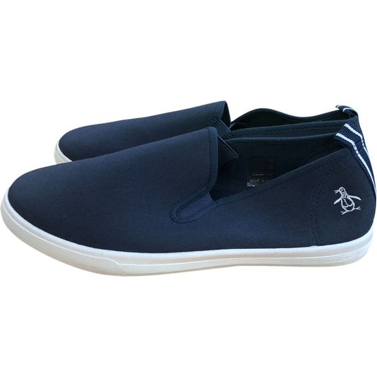 Original Penguin Men's Sabre Slip On Canvas Pumps Navy Size 10