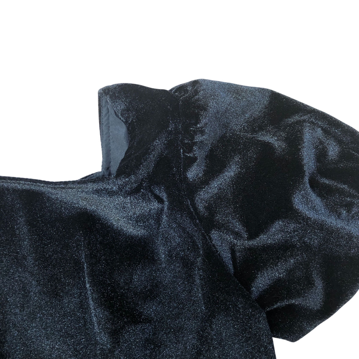 Black Velvet Sweetheart Neck Kids Top 9 Years