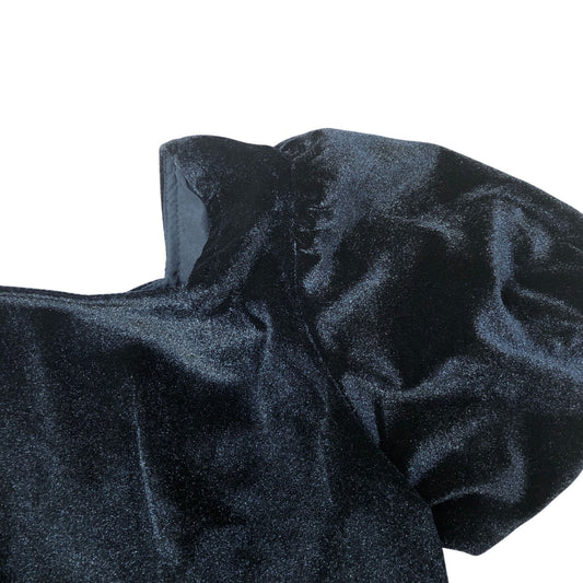 Black Velvet Sweetheart Neck Kids Top 9 Years
