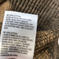 Spacedye Crew Sweater Khaki Striped Cotton Jumper Size M