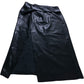 River Island Black Faux Leather Midi Skirt UK18 Women's Wrap