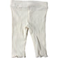 Baby Leggings 0-3 Months Cream Ribbed Design Soft Stretchy Fit