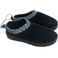 Miss E-Vie Girls Slippers UK13 Black Textile Upper Cozy Winter Footwear