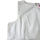 White Denim Shift Mini Dress With Pockets Size 18