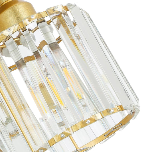 Rocunsi 3-Light Gold Chandelier E27 Base Glass Pendant Light Fixture