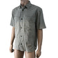 RIVER ISLAND Short Sleeve Shirt Size M Men's Check Cotton Textured Blue
