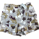 RIVER ISLAND Cargo Shorts UK12 Girls Light Green Camo Print Summer Style