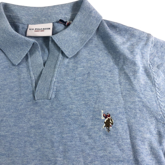 U.S. Polo Assn Polo Shirt S Men's Parisian Blue Marl Cotton Top