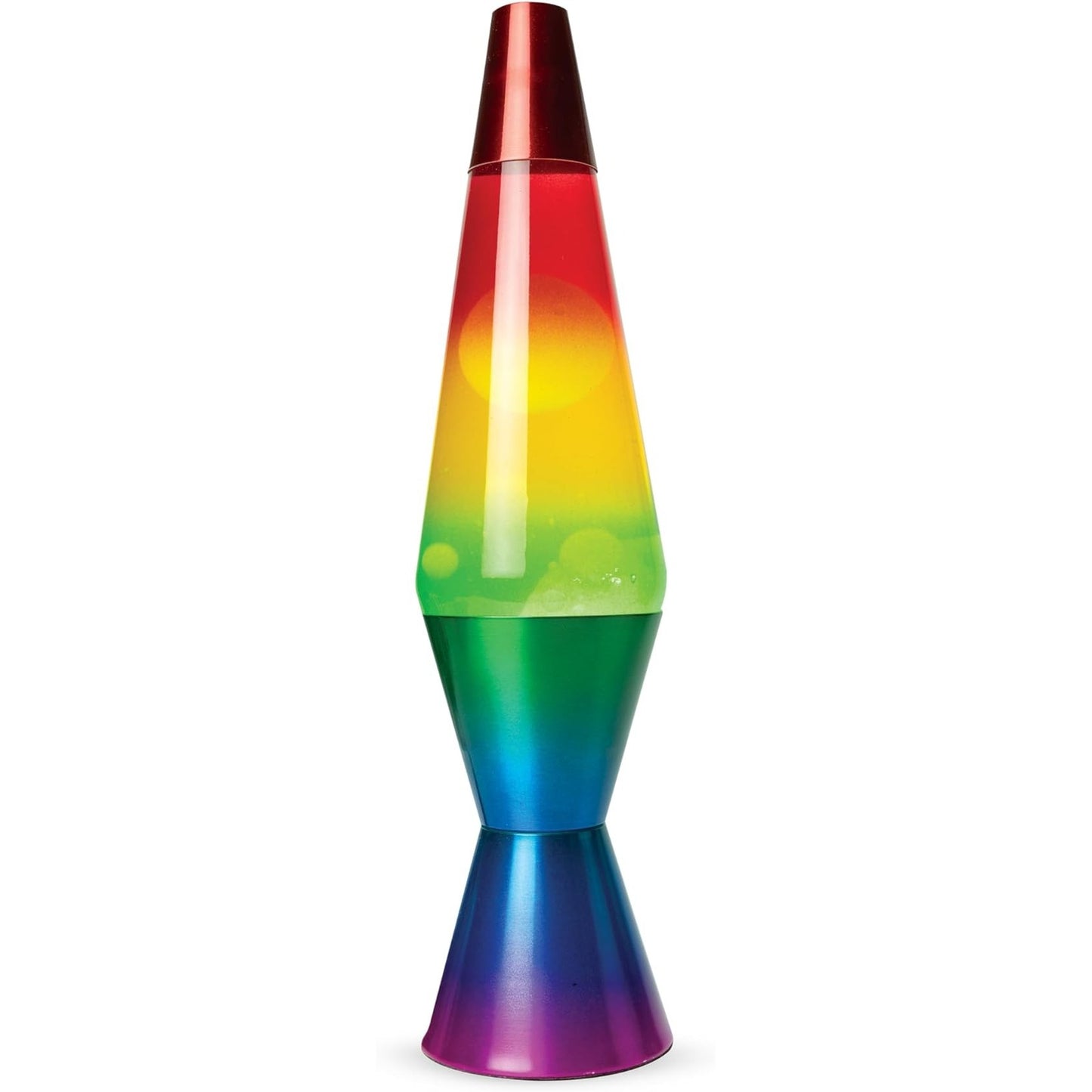 Red5 Rainbow Lava Lamp 14" Tall LED Lights Home Decorative Table Lamp