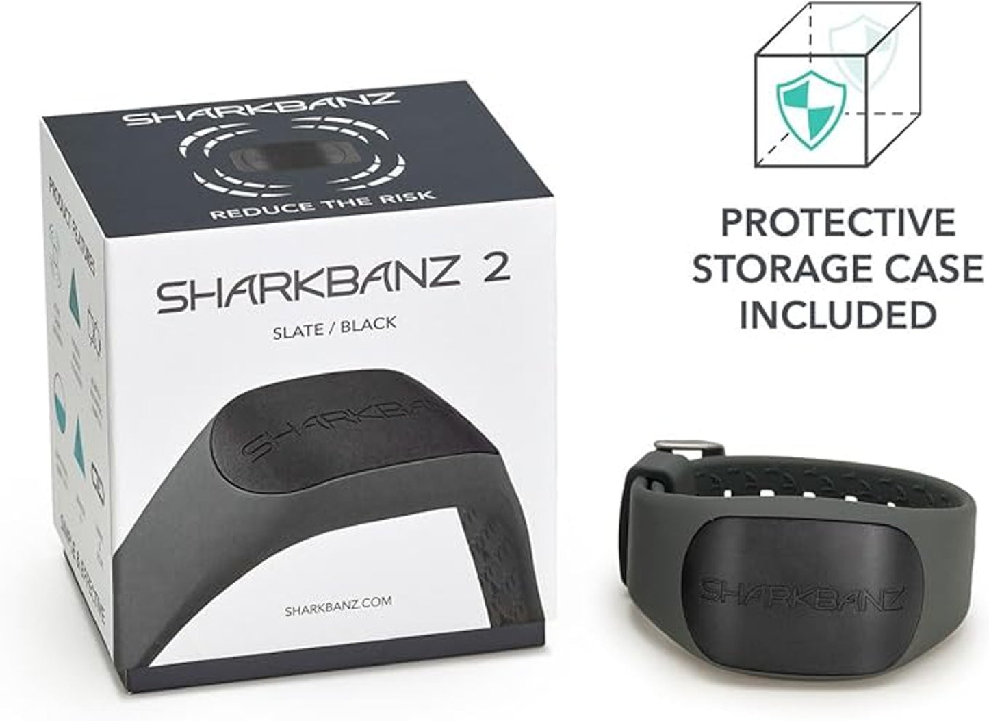 Sharkbanz 2 Slate Black Shark Deterrent Wristband Active Safety Gear
