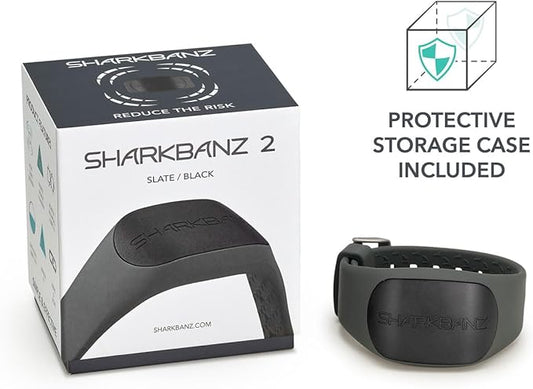 Sharkbanz 2 Slate Black Shark Deterrent Wristband Active Safety Gear