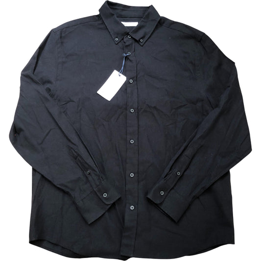 ZARA Men's Black Shirt Size XL Cotton Long Sleeve Casual Top