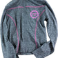 River Island Girls Grey Zip Up Jacket Size 7-8 Years Activewear