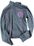 River Island Girls Grey Zip Up Jacket Size 7-8 Years Activewear